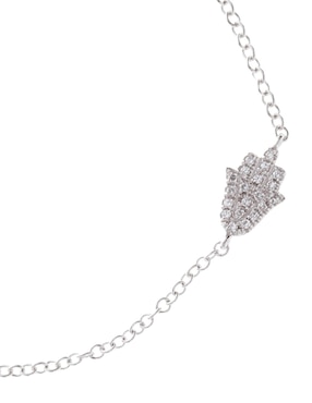 Pulsera Meira T de oro blanco con diamante 14 k