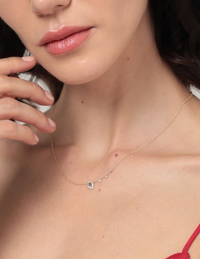 Collar de ojo Meira T de oro 14 K
