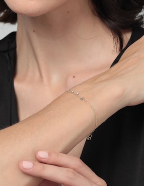 Pulsera Meira T de oro 14 K con acabado brillante
