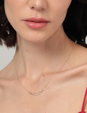 Collar Meira T de oro amarillo 14 K
