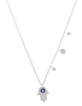 Colgante de mano Meira T de oro blanco 14 K