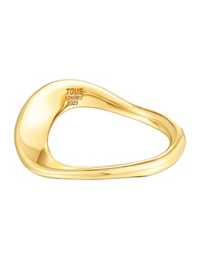 Anillo Tous Gregal P 925 de plata vermeil brillante