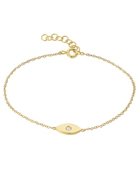 Pulsera Zoe Lev de oro 14 K con acabado pulido