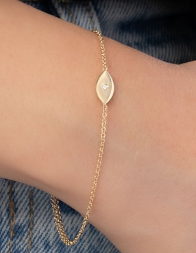 Pulsera Zoe Lev de oro 14 K con acabado pulido