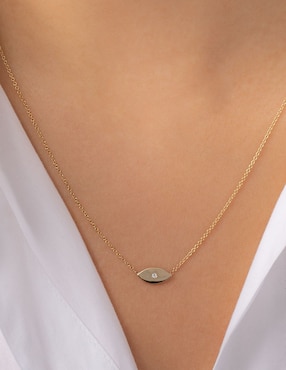 Collar de ojo Zoe Lev de oro 14 K