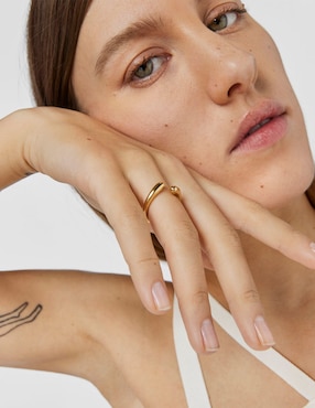 Anillo Tous New hav P 925 de plata vermeil brillante