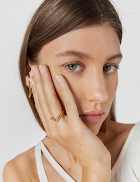 Anillo Tous New hav P 925 de plata vermeil brillante