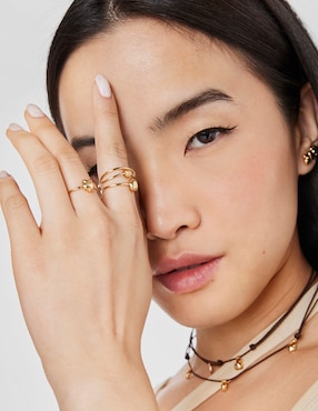 Anillo de flor Tous Balloon 18 k de oro brillante