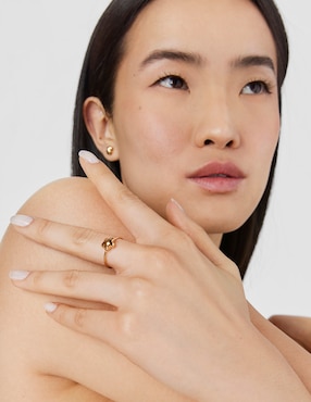 Anillo de flor Tous Balloon 18 k de oro brillante