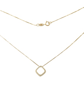 Dije De Cuadrada Casal De Oro 14 K