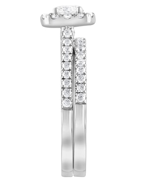Anillo de compromiso de oro blanco 14 k Ayla