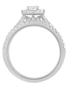 Anillo de compromiso de oro 14 k Ayla