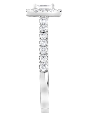 Anillo de compromiso de oro blanco 14 k Ayla