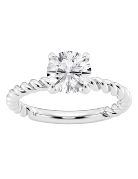 Anillo de compromiso de oro 14 K Ayla diamante de laboratorio