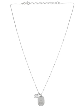 Collar de corazón Silvex Spa de plata P 925