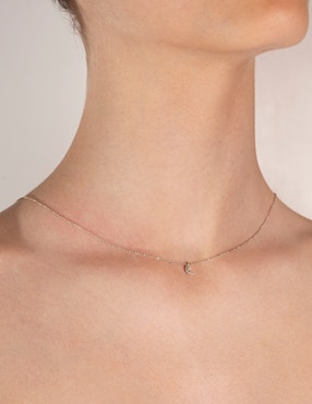 Collar de luna Jayda de oro amarillo 14 K