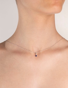Collar Jayda de Oro Blanco 14 k