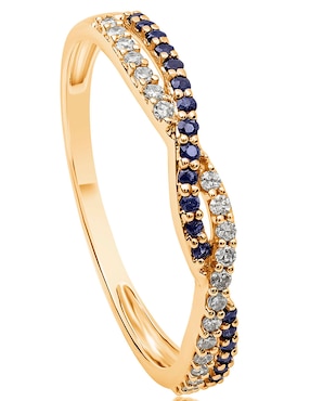 Anillo de compromiso de oro amarillo 14 k Jayda esmeralda