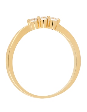 Anillo Valoro Piedras Naturales 14 k de oro amarillo diamante