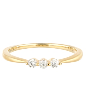 Anillo Valoro Piedras Naturales 14 k de oro amarillo diamante