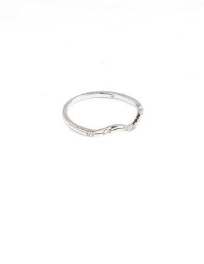 Anillo Ingrata Fortuna Acamas 14 k de oro blanco diamante brillante