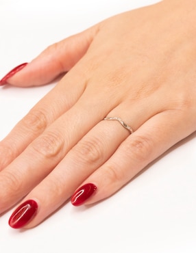 Anillo Ingrata Fortuna Acamas 14 k de oro blanco diamante brillante