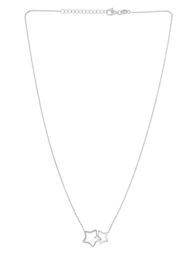 Collar de estrella Silvex Spa de plata P 925