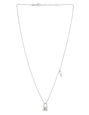 Collar de candado Silvex Spa de plata P 925