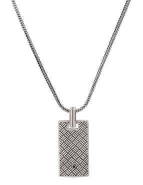 Collar Rectangular Silvex Spa De Plata