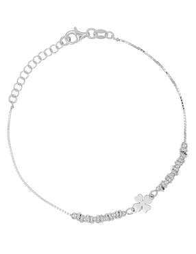 Pulsera Silvex Spa de plata P 925 con acabado martillado