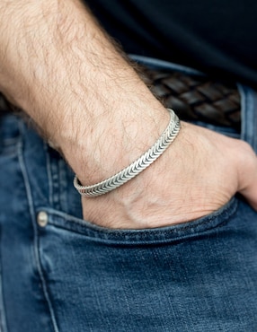 Pulsera Silvex Spa de plata P 925 con acabado mate