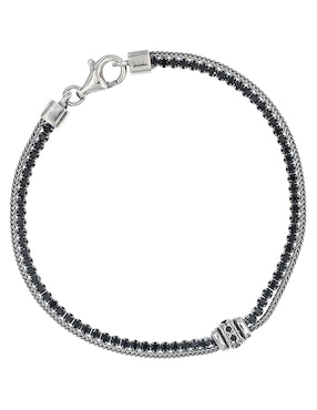 Pulsera Silvex Spa de plata con acabado pulido