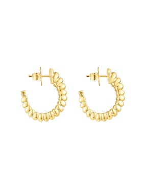 Aretes Tous Virtual Garden con acabado espejo