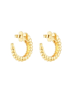 Aretes Tous Virtual Garden con acabado espejo