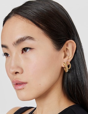 Aretes Tous Virtual Garden con acabado espejo