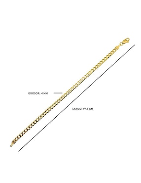 Pulsera Crixus Joyeria de oro 10 K con acabado pulido
