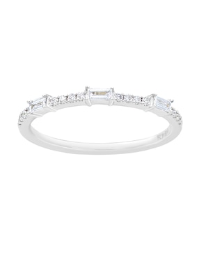 Anillo de compromiso de oro blanco 14 k Riccardo Orsato diamante