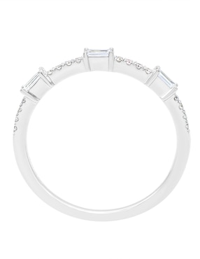 Anillo de compromiso de oro blanco 14 k Riccardo Orsato diamante