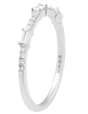 Anillo de compromiso de oro blanco 14 k Riccardo Orsato diamante
