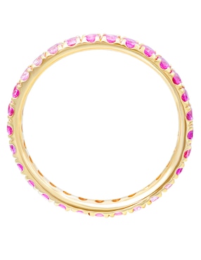 Anillo Riccardo Orsato 14 K De Oro Zafiro Rosa