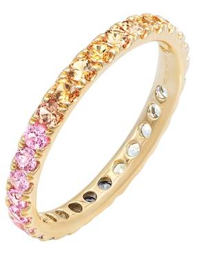 Anillo Riccardo Orsato 14 k de oro zafiro brillante