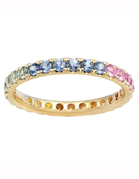 Anillo Riccardo Orsato 14 k de oro zafiro brillante