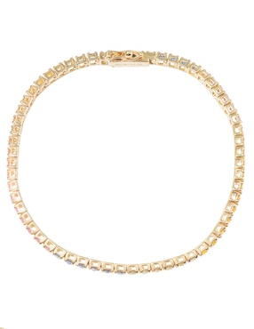 Brazalete Riccardo Orsato de oro 14 K con acabado pavé