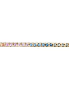 Brazalete Riccardo Orsato de oro 14 K con acabado pavé
