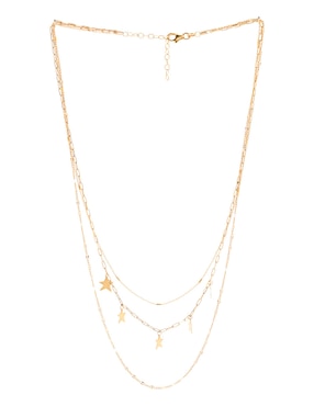 Collar de estrella Unoaerre de oro 14 K