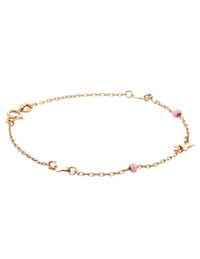 Pulsera Unoaerre de oro amarillo 14 k con acabado pulido