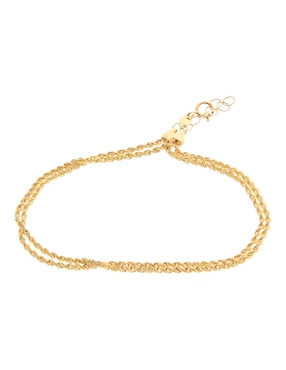 Pulsera Lusso de oro 14 K con acabado brillante