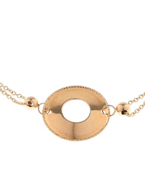 Pulsera Lusso de oro 14 K con acabado pulido