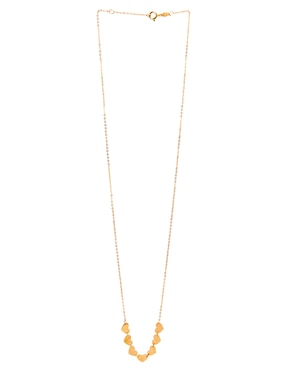 Collar de corazón Lusso de oro 14 K