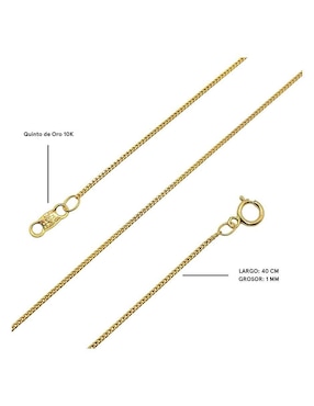 Gargantilla Crixus Joyeria de oro amarillo 10 K
